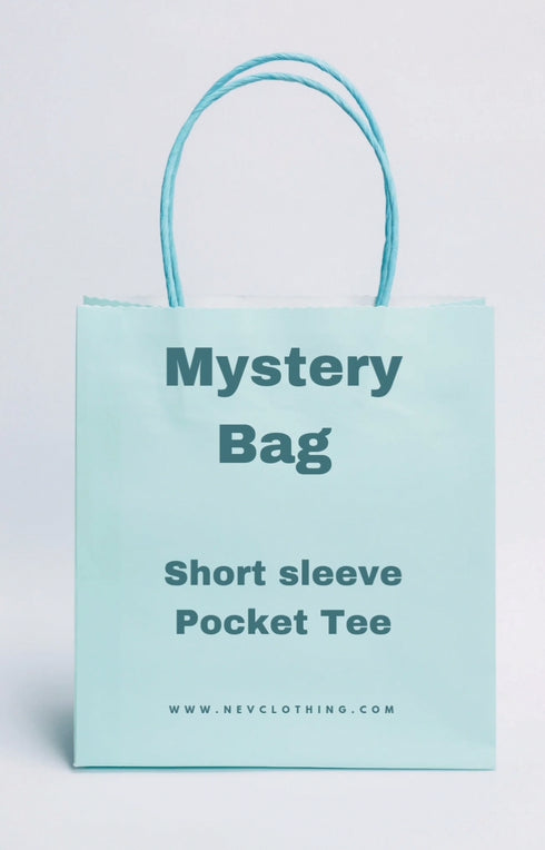 Mystery short sleeve Pocket Tee: 2 Pocket Tee's in each bag